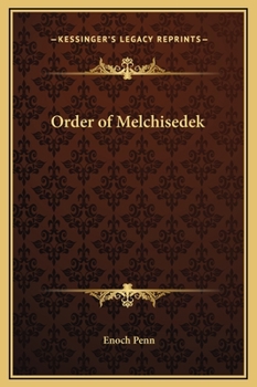 Hardcover Order of Melchisedek Book