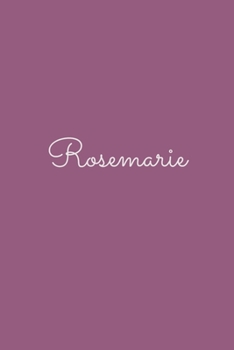 Rosemarie: notebook with the name on the cover, elegant, discreet, official notebook for notes, dot grid notebook,