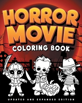 Paperback Horror Movie Coloring Book