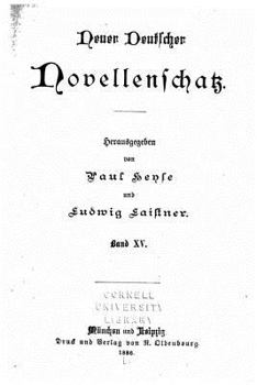 Paperback Neuer deutscher novellenschatz - Banx XV [German] Book