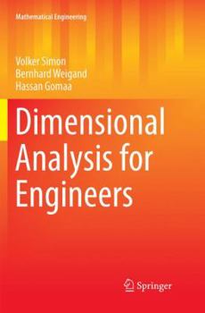 Paperback Dimensional Analysis for Engineers Book