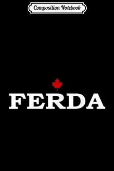 Composition Notebook: Ferda  Journal/Notebook Blank Lined Ruled 6x9 100 Pages