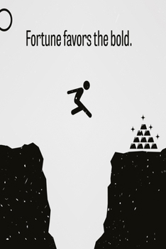 Paperback Fortune favors the bold: Funny Dot Grid 6x9 Dotted Bullet Journal and Notebook Book