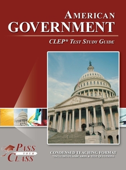Hardcover American Government CLEP Test Study Guide Book