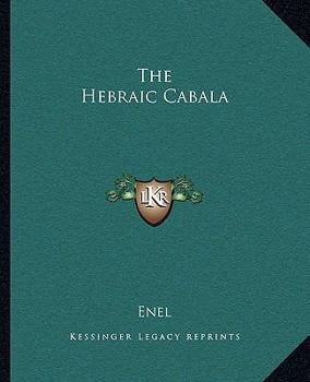 Paperback The Hebraic Cabala Book