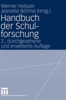 Hardcover Handbuch Der Schulforschung [German] Book