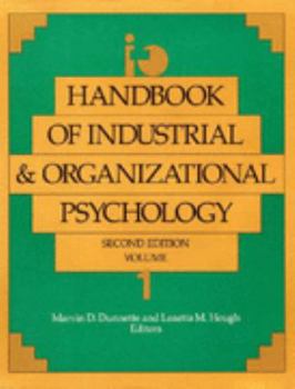 Hardcover Handbook of Industrial and Organizational Psychology Vol. 1 Book