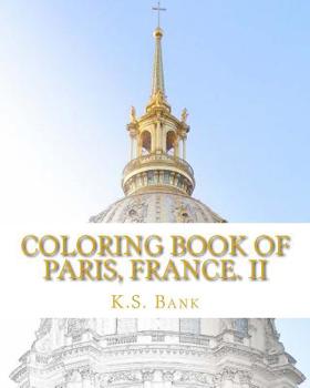 Paperback Coloring Book of Paris, France. II Book