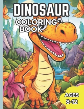 Paperback Dinosaur coloring book [Large Print] Book