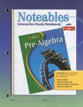 Paperback Glencoe Pre-Algebra, Noteables: Interactive Study Notebook with Foldables Book