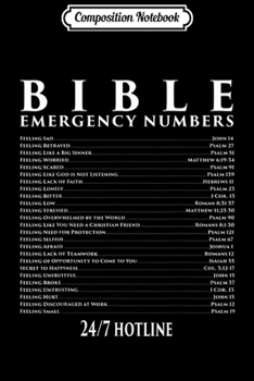 Composition Notebook: Bible Emergency Hotline Numbers - Cool Christian s Journal/Notebook Blank Lined Ruled 6x9 100 Pages
