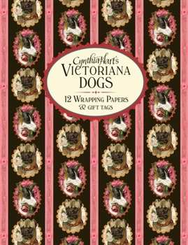 Paperback Cynthia Hart's Victoriana Dogs: 12 Wrapping Papers and Gift Tags Book