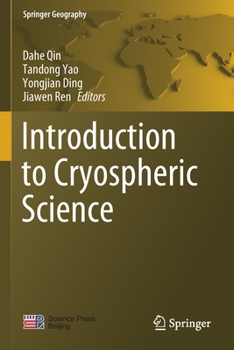Paperback Introduction to Cryospheric Science Book