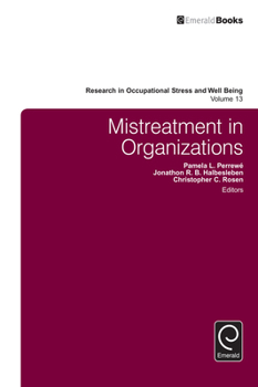 Hardcover Mistreatment in Organizations Book