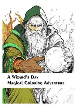 Paperback A Wizard's Day: Magical Coloring Adventure Book