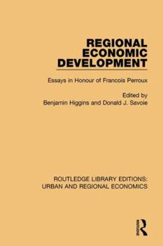 Paperback Regional Economic Development: Essays in Honour of Francois Perroux Book