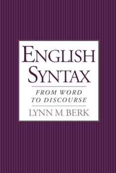 Paperback English Syntax: From Word to Discourse Book