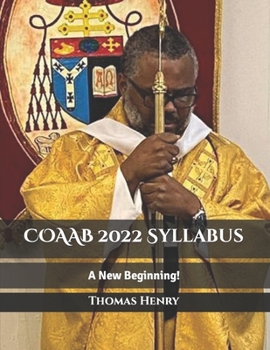 Paperback COAAB 2022 Syllabus: A New Beginning! Book