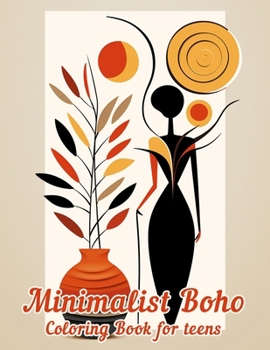 Paperback Minimalist Boho Coloring Book For Teens Book