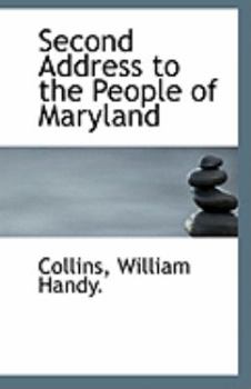 Paperback Second Address to the People of Maryland Book