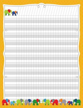 Wall Chart Parade of Elephants Incentive Chart Book