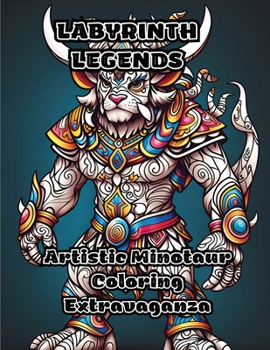 Paperback Labyrinth Legends: Artistic Minotaur Coloring Extravaganza Book