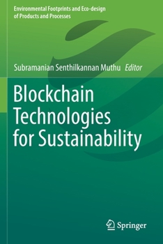 Paperback Blockchain Technologies for Sustainability Book