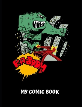 Paperback Blank Comic Book: 100 Blank Pages For Comic Book Drawing - Create Your Own Comic Book Strip Book