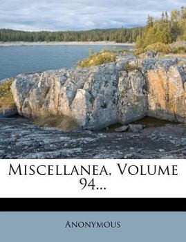 Paperback Miscellanea, Volume 94... [Italian] Book