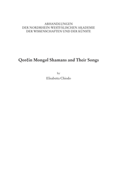 Paperback Qorčin Mongol Shamans and Their Songs Book