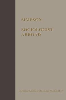 Paperback Sociologist Abroad Book