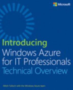 Paperback Introducing Windows Azure for IT Professionals Book