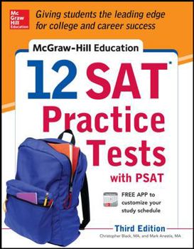 Paperback McGraw-Hill Education 12 SAT Practice Tests with PSAT Book