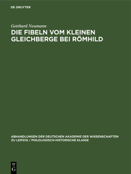 Hardcover Die Fibeln Vom Kleinen Gleichberge Bei Römhild [German] Book