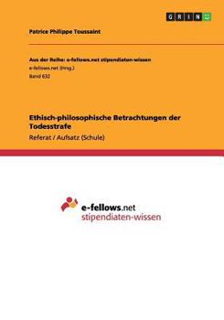 Paperback Ethisch-philosophische Betrachtungen der Todesstrafe [German] Book