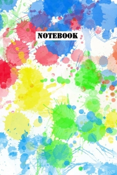 Notebook: An Abstract Paint Splotch Planner for Artists - 120 pages, 6x9