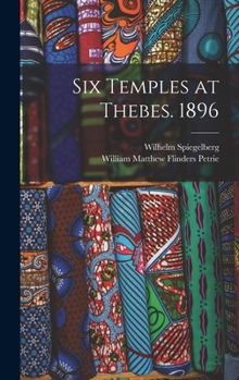 Hardcover Six Temples at Thebes. 1896 Book
