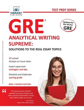 GRE Analytical Writing Supreme: Solutions to the Real Essay Topics