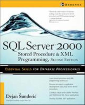 Paperback SQL Server 2000: Stored Procedure & XML Programming Book