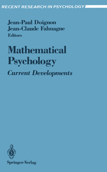 Paperback Mathematical Psychology: Current Developments Book