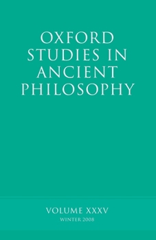 Paperback Oxford Studies in Ancient Philosophy: Volume 35 Book