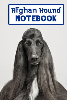 Paperback afghan hound notebook: Blank Lined Gift notebook For afghan hound lovers Book