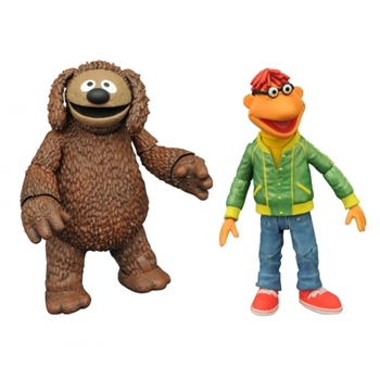 Toy Muppets Scooter and Rowlf Action Figure Two-Pack Book