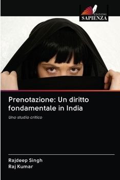 Paperback Prenotazione: Un diritto fondamentale in India [Italian] Book