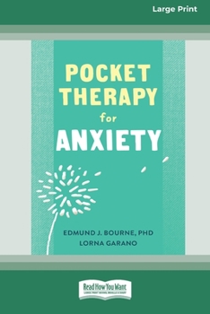 Paperback Pocket Therapy for Anxiety: Quick CBT Skills to Find Calm [Large Print 16 Pt Edition] Book