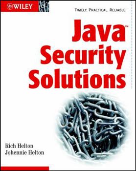 Paperback Java Security Solutions Book