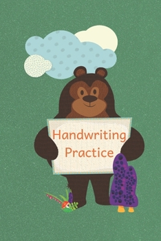 Paperback Handwriting Practice: Cursive Writing Notebook For Kids - Woodland Friends Teddy Bear - Home School and Elementary School Supplies Book