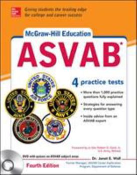 Hardcover McGraw-Hill Education ASVAB with DVD, Fourth Edition [With DVD] Book