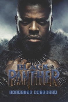BLACK PANTHER - Creative Notebook: Organize Notes, Ideas, Follow Up, Project Management, 6" x 9" (15.24 x 22.86 cm) - 110 Pages - Durable Soft Cover - Line
