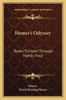 Paperback Homer's Odyssey: Books Thirteen Through Twenty-Four Book